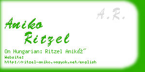 aniko ritzel business card